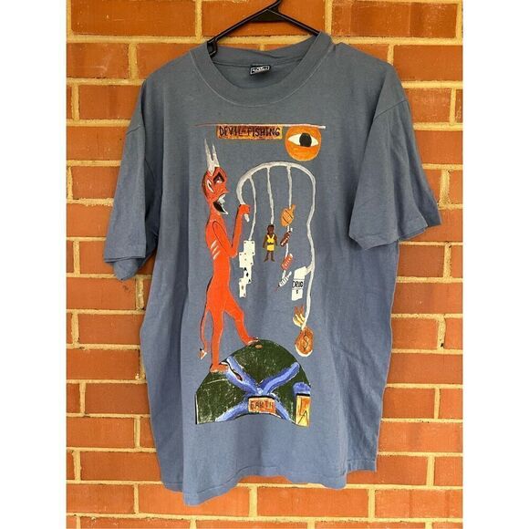 90s Rare Single Stitch T Shirt - Picture 1 of 5